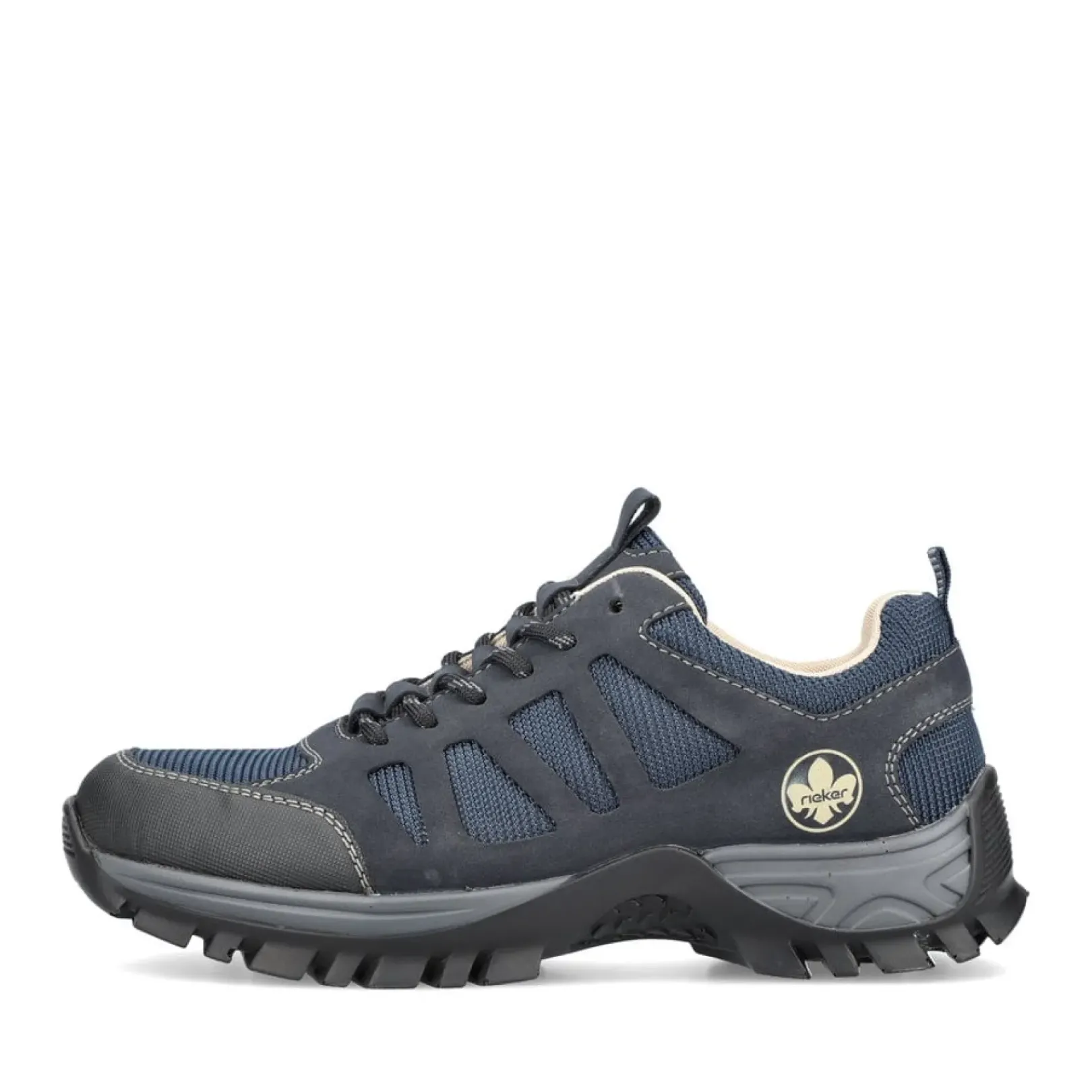 Clearance Rieker Damskie Sznurowane Buty W Kolorze Oceanicznego Blekitu