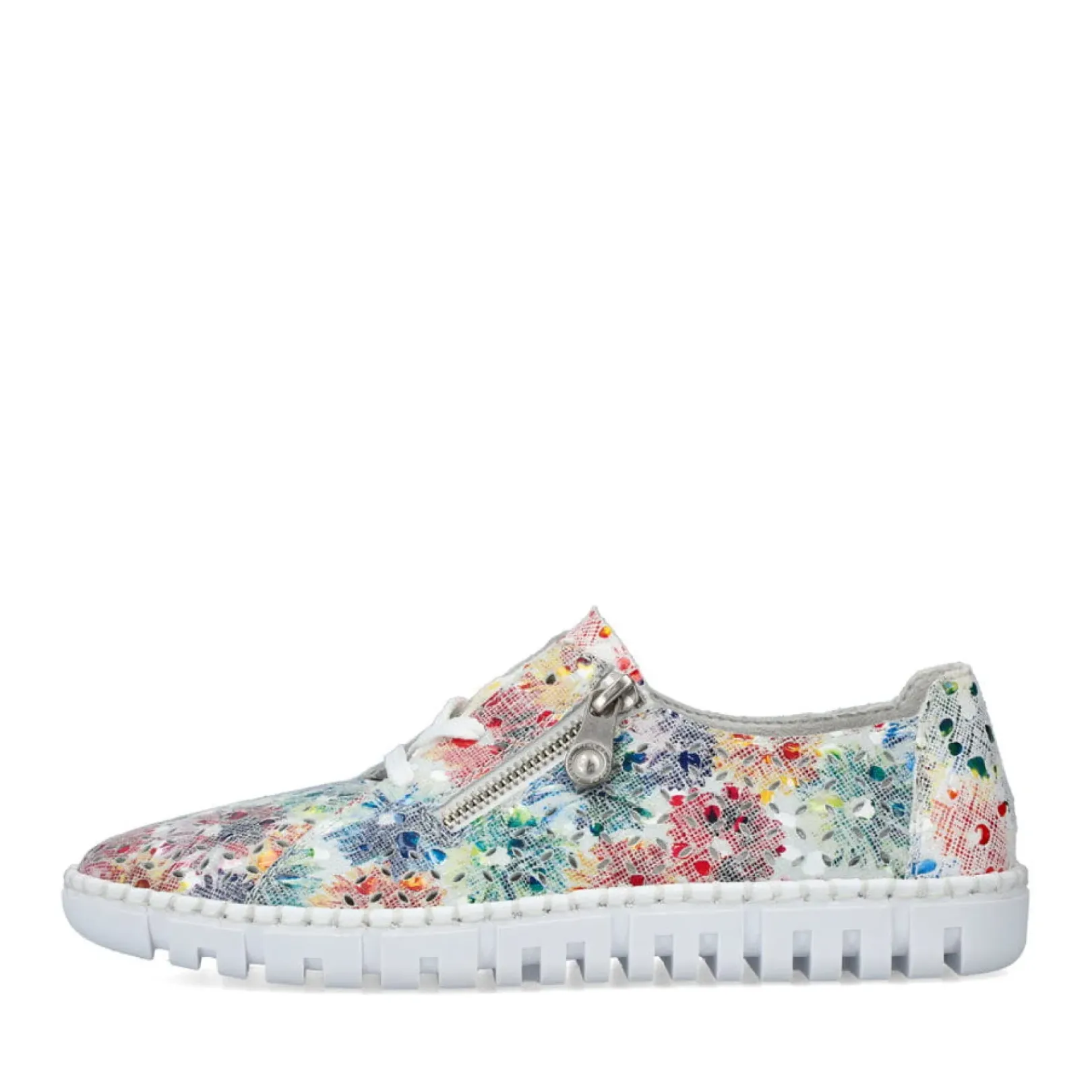 Online Rieker Damskie Sznurowane Buty W Kwiaty
