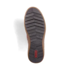 Online Rieker Damskie Sznurowane Buty W Kolorze Ognistoczerwonym