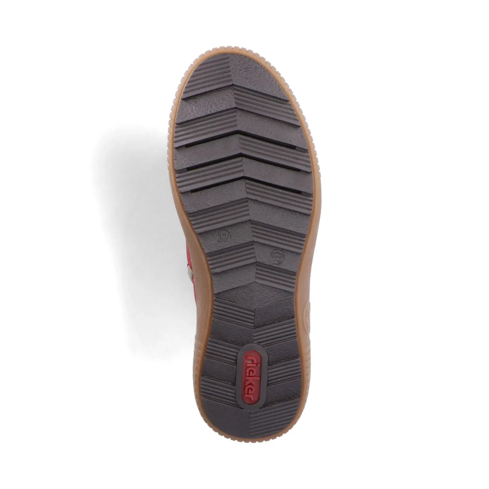 Online Rieker Damskie Sznurowane Buty W Kolorze Ognistoczerwonym