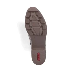 Fashion Rieker Damskie Sznurowane Buty W Kolorze Srebrnoszarym
