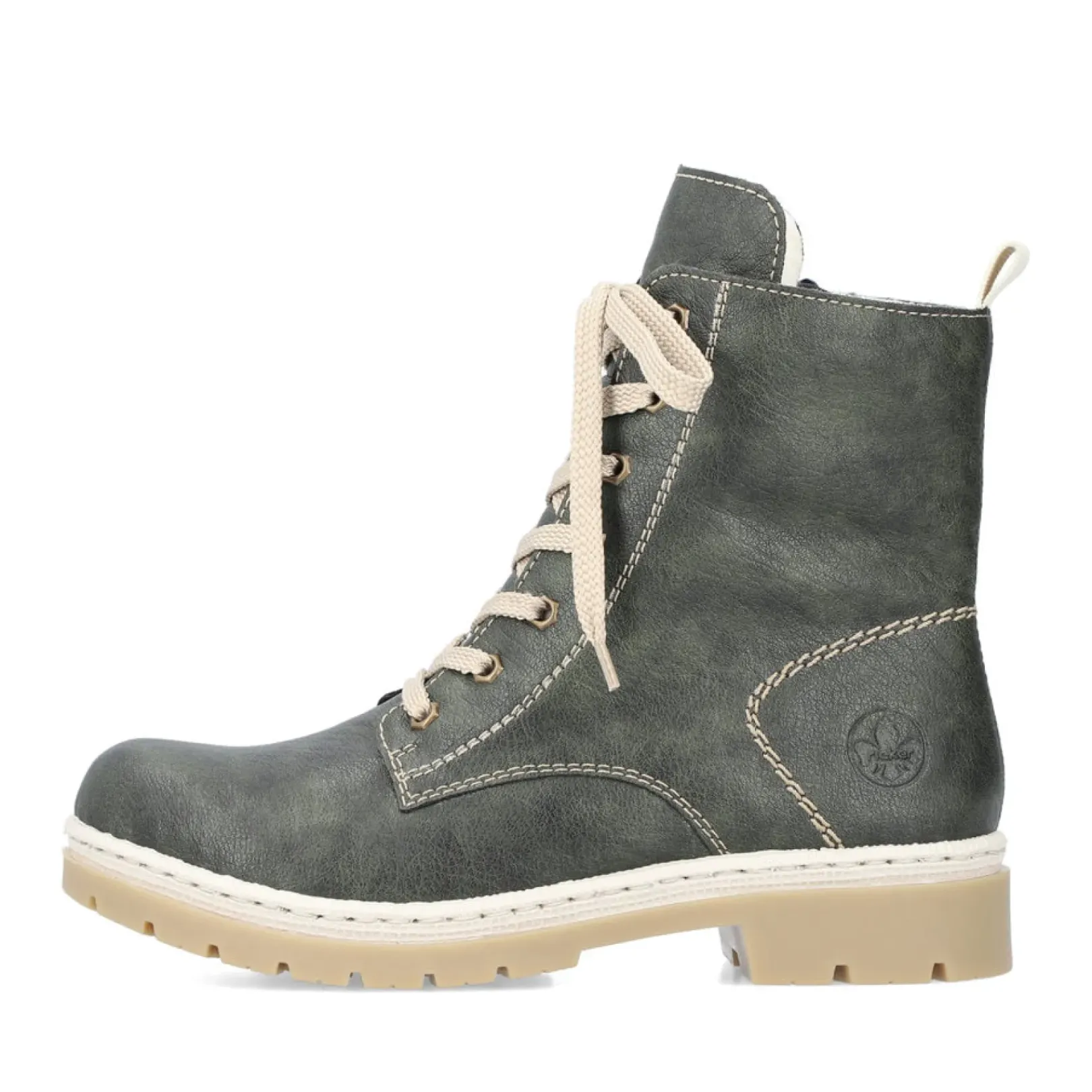 Discount Rieker Damskie Sznurowane Buty W Kolorze Khaki