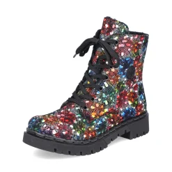 Outlet Rieker Damskie Sznurowane Buty Multi