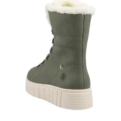 Fashion Rieker Damskie Sznurowane Buty Khaki Snow
