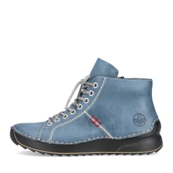 Best Rieker Damskie Sznurowane Buty W Kolorze Niebiesko-Szarym