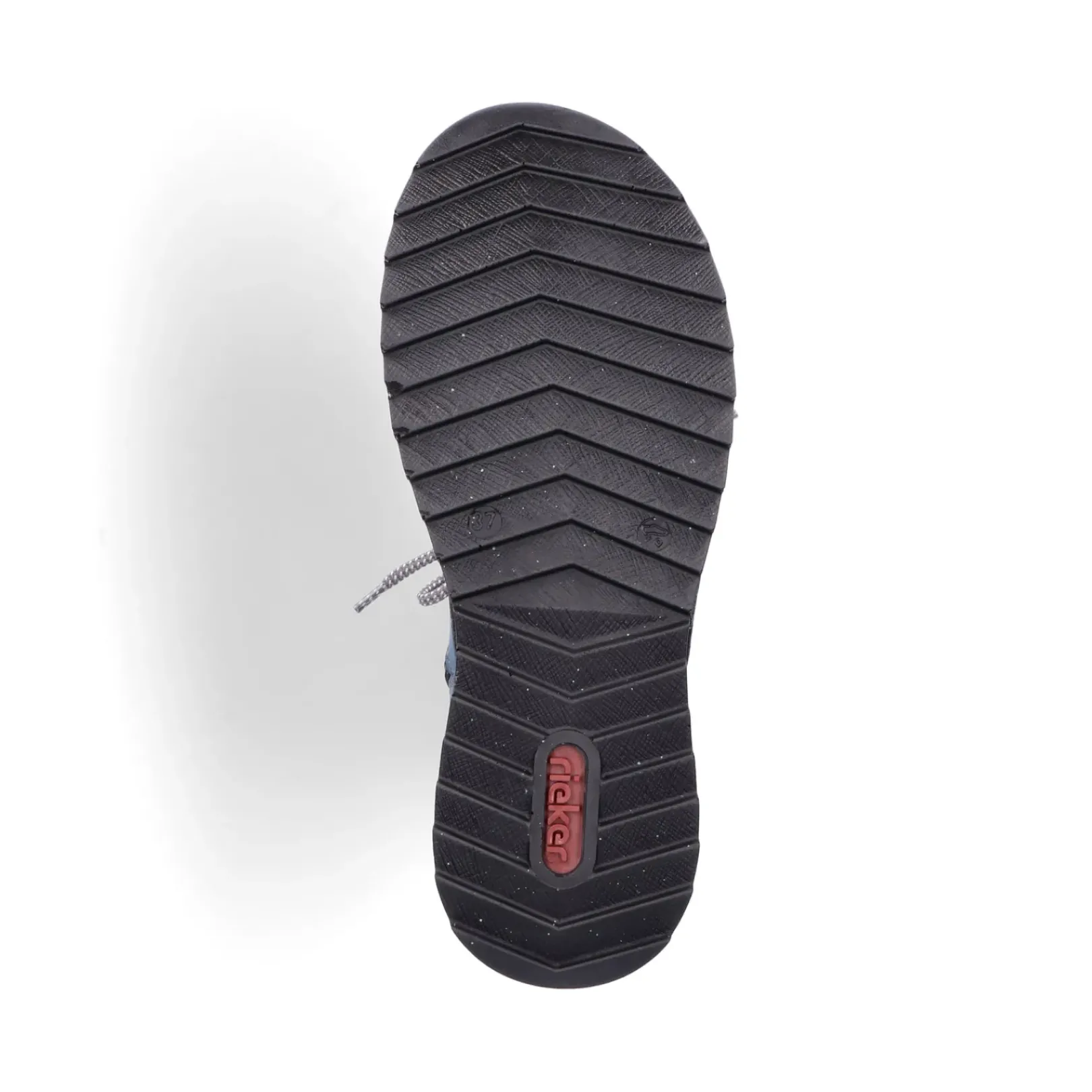 Best Rieker Damskie Sznurowane Buty W Kolorze Niebiesko-Szarym