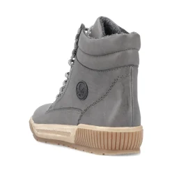 Best Rieker Damskie Sznurowane Buty W Kolorze Ksiezycowej Szarosci
