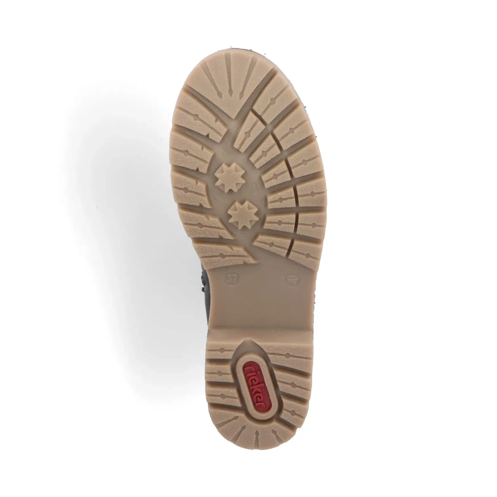 Fashion Rieker Damskie Sznurowane Buty W Kolorze Asfaltowo-Szarym