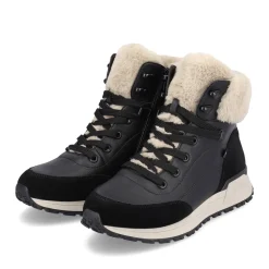 Sale Rieker Damskie Sznurowane Buty Midnight-Black Stone-Grey