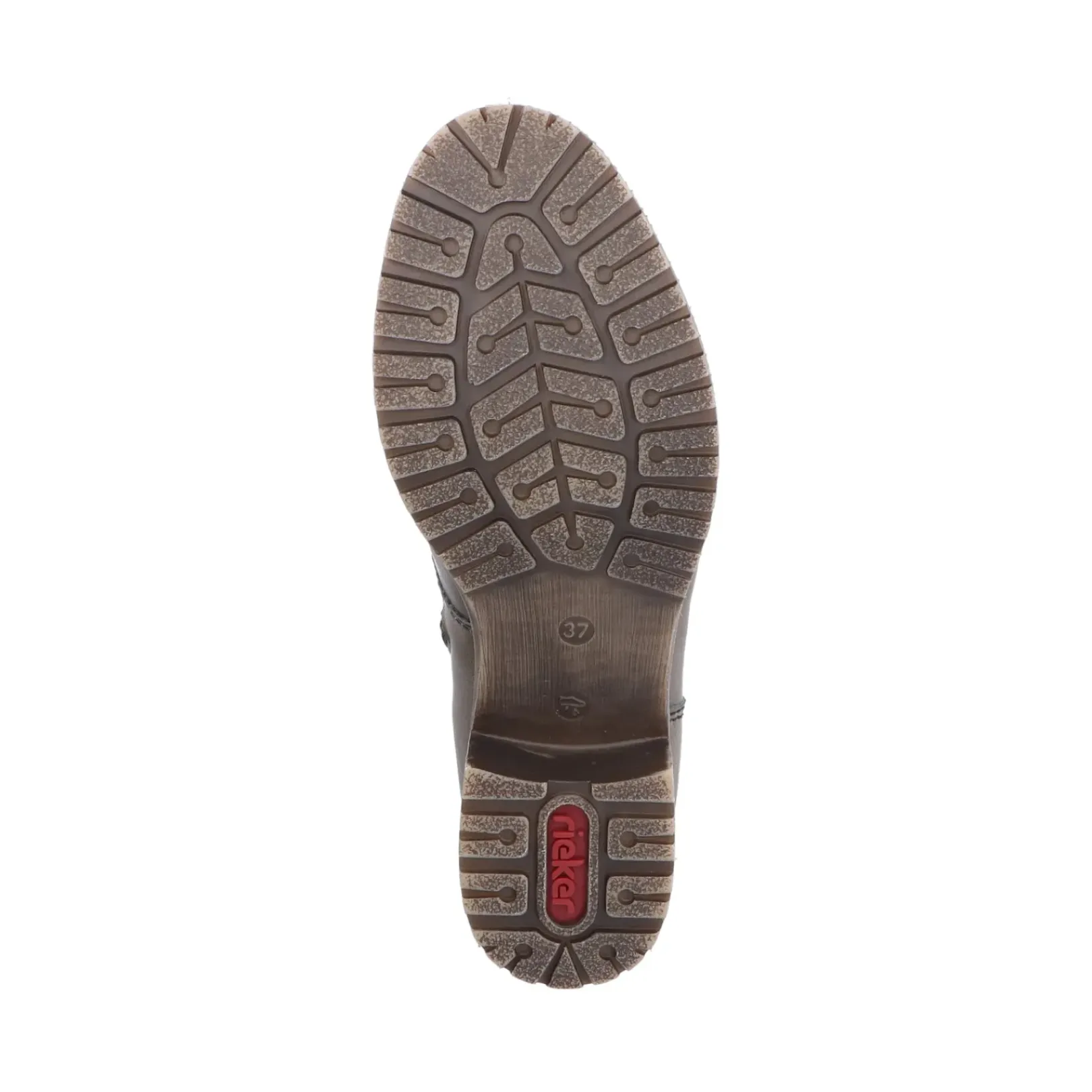 Sale Rieker Damskie Sznurowane Buty W Kolorze Wojskowej Zieleni