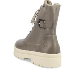 Best Rieker Damskie Sznurowane Buty W Kolorze Asfaltowo-Szarym