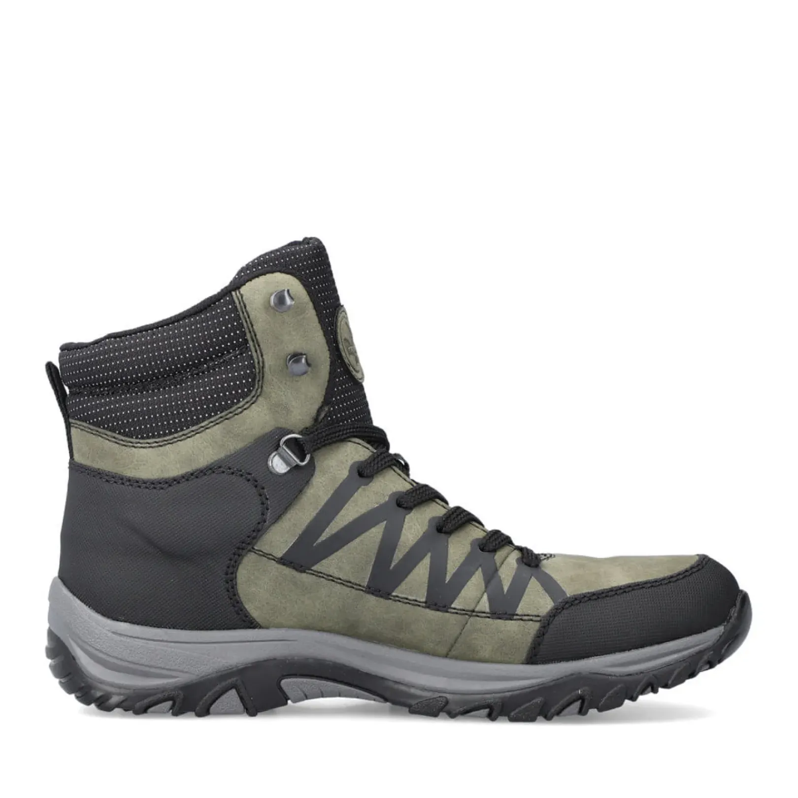 New Rieker Damskie Sznurowane Buty W Kolorze Khaki
