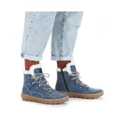 Best Rieker Damskie Sznurowane Buty W Kolorze Blekitnym
