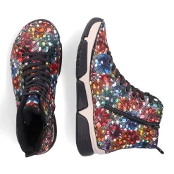 Fashion Rieker Damskie Sznurowane Buty Multi
