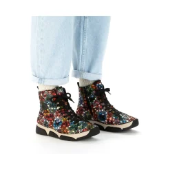 Fashion Rieker Damskie Sznurowane Buty Multi