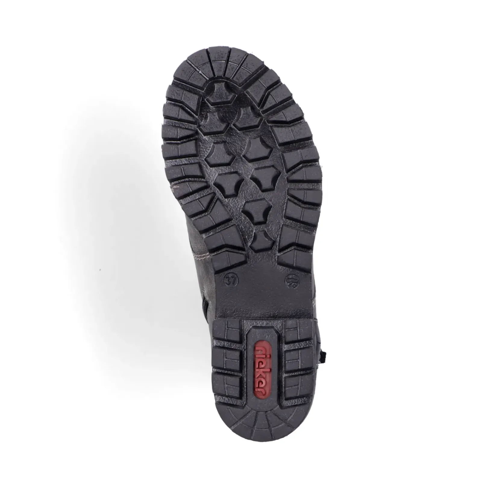 New Rieker Damskie Sznurowane Buty W Kolorze Ksiezycowej Szarosci