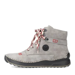 Best Rieker Damskie Sznurowane Buty W Kolorze Ksiezycowej Szarosci