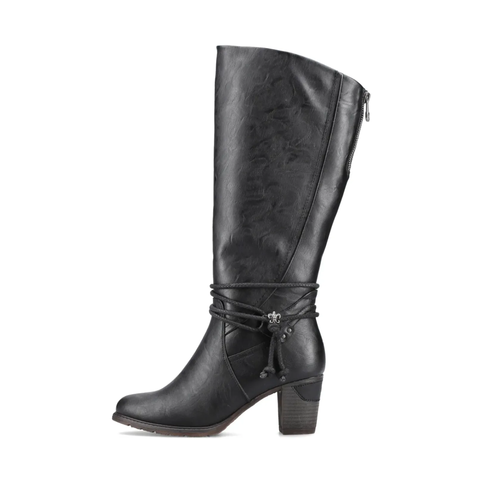 New Rieker Damskie Sznurowane Buty , Asfaltowe, Czarne