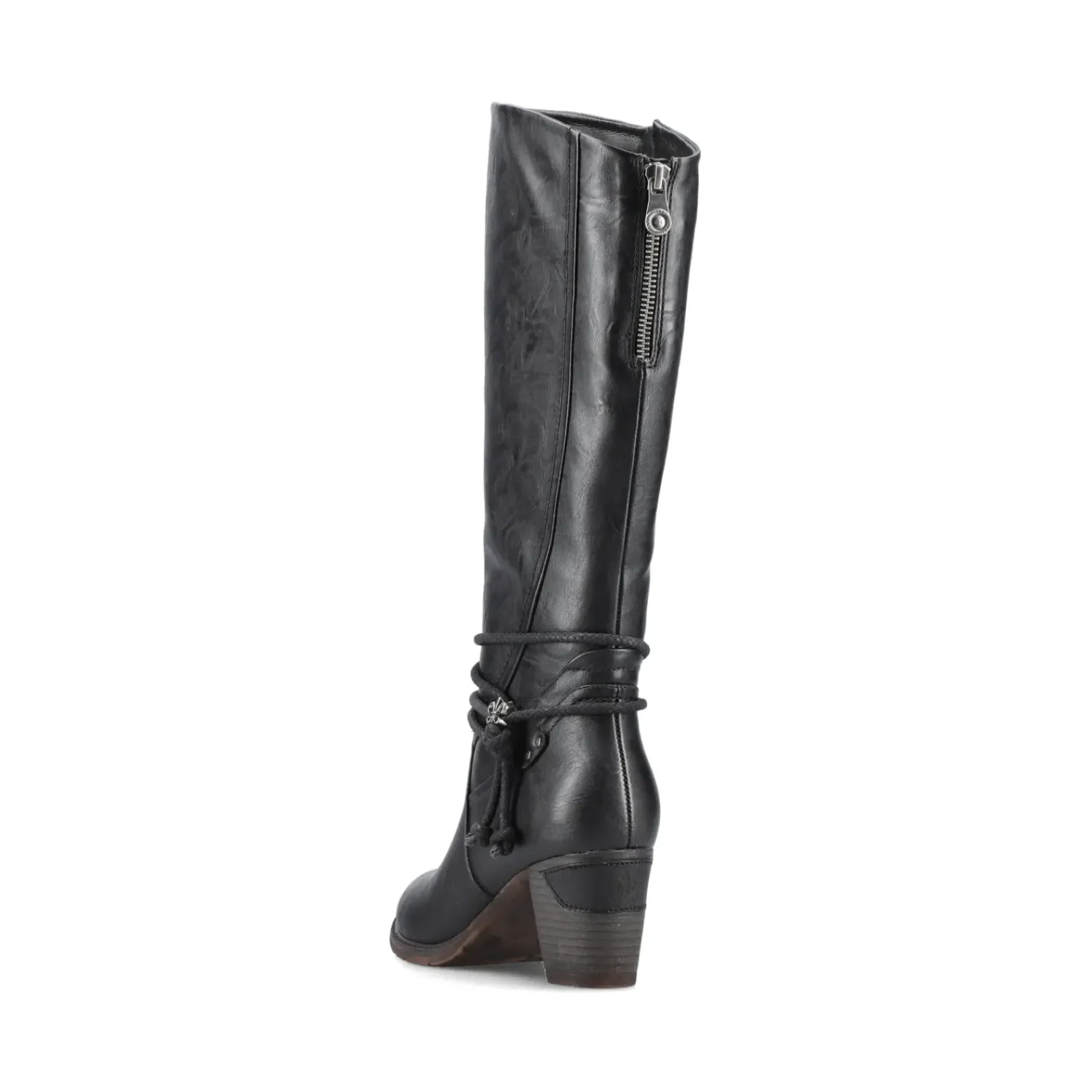 New Rieker Damskie Sznurowane Buty , Asfaltowe, Czarne