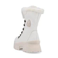 Outlet Rieker Damskie Sznurowane Buty Frost White