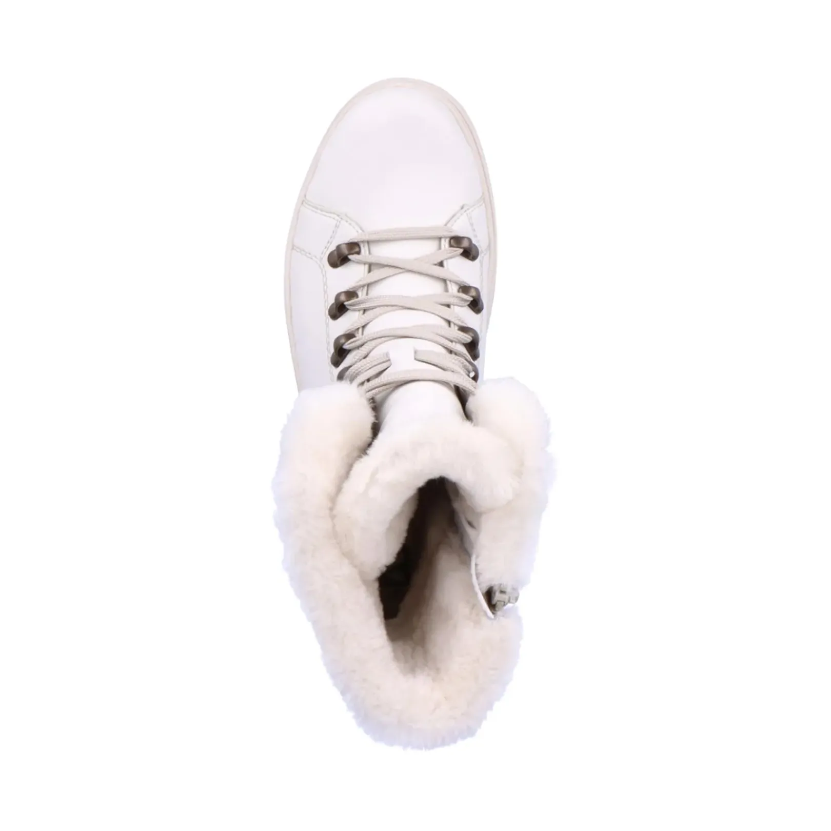 Outlet Rieker Damskie Sznurowane Buty Frost White