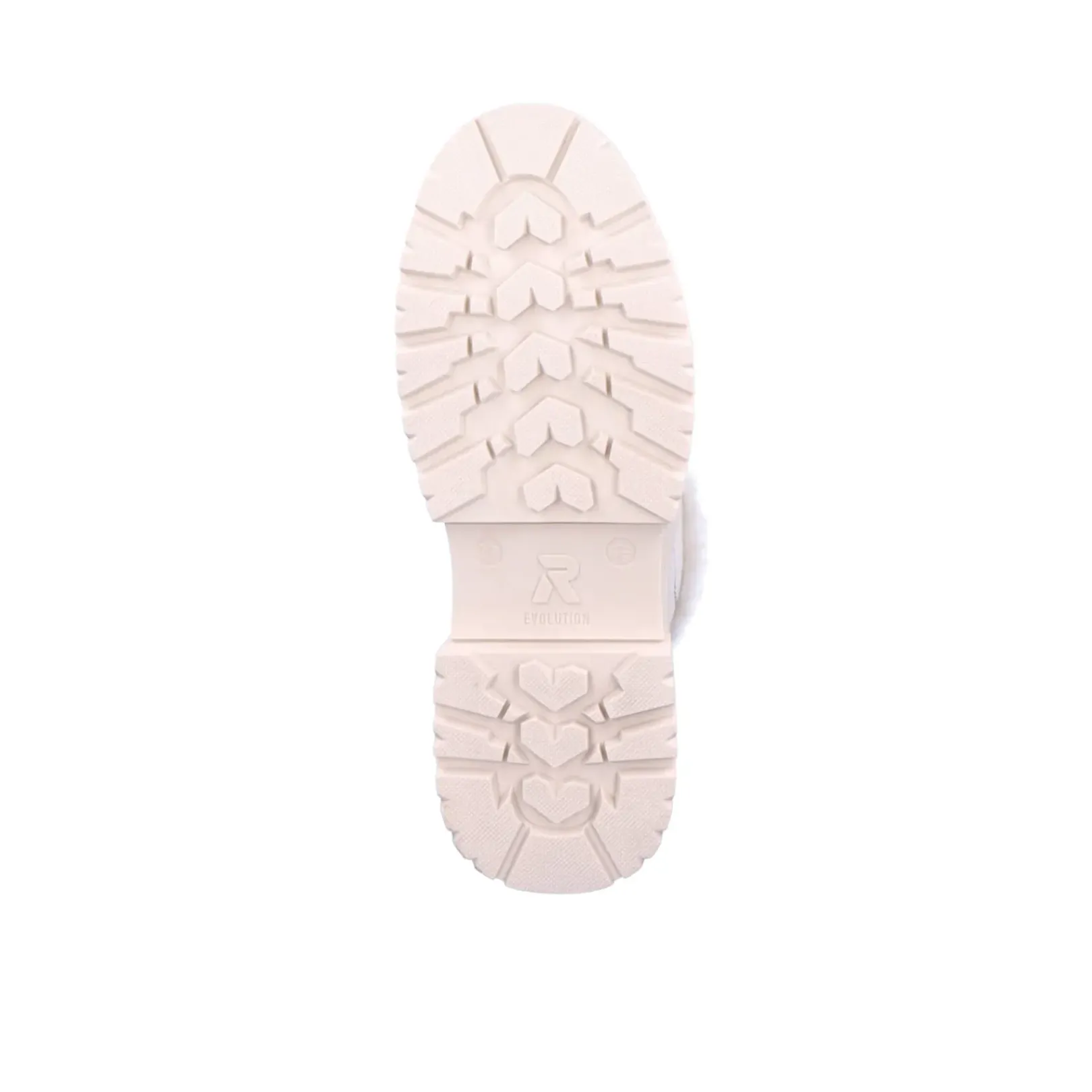 Outlet Rieker Damskie Sznurowane Buty Frost White
