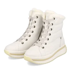 Clearance Rieker Damskie Sznurowane Buty Frost White