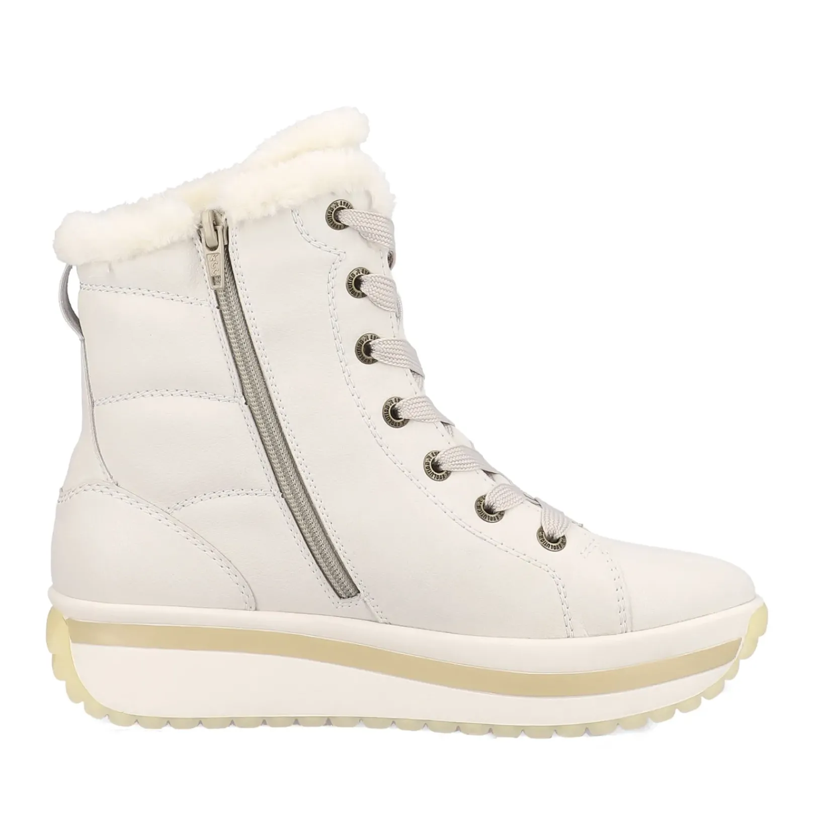 Clearance Rieker Damskie Sznurowane Buty Frost White