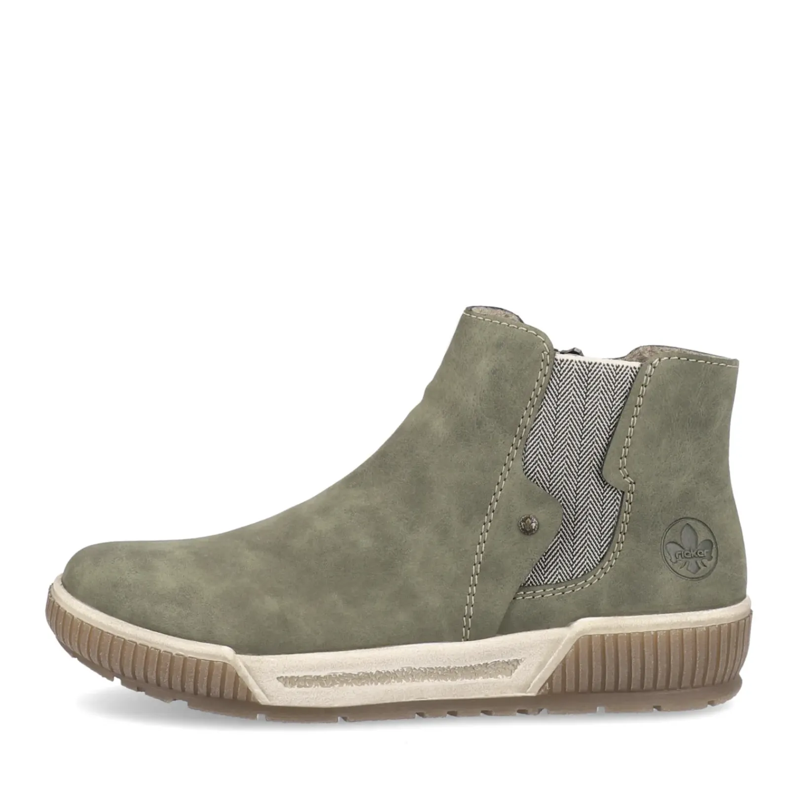 New Rieker Damskie Sztyblety W Kolorze Khaki