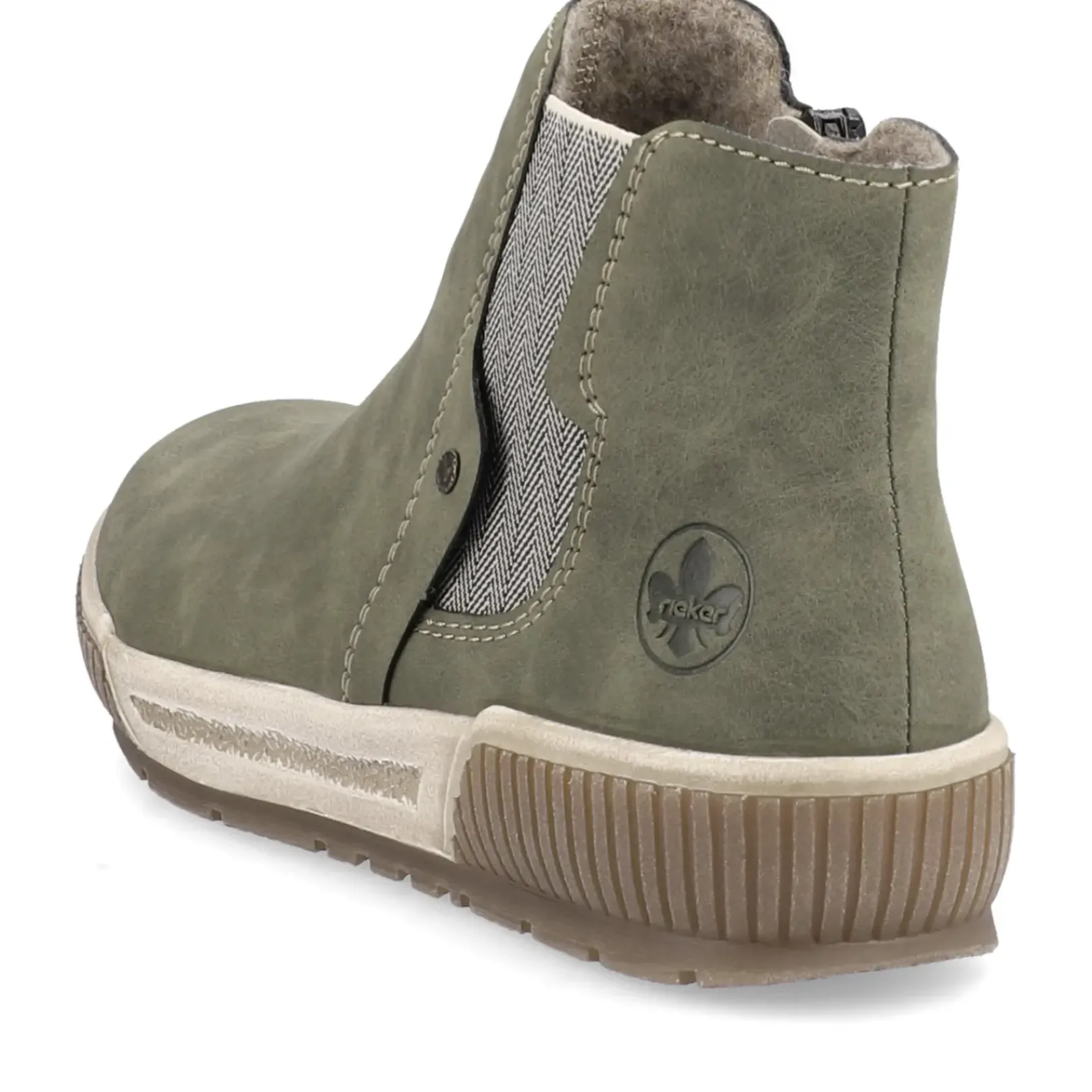 New Rieker Damskie Sztyblety W Kolorze Khaki