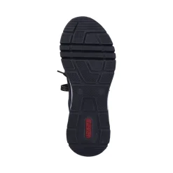 Discount Rieker Damskie Tenisowki Low Night W Kolorze Czarnym