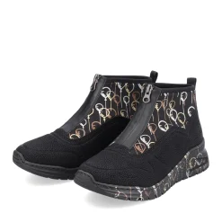 Discount Rieker Damskie Tenisowki , Wysokie, Miejskie, Czarne