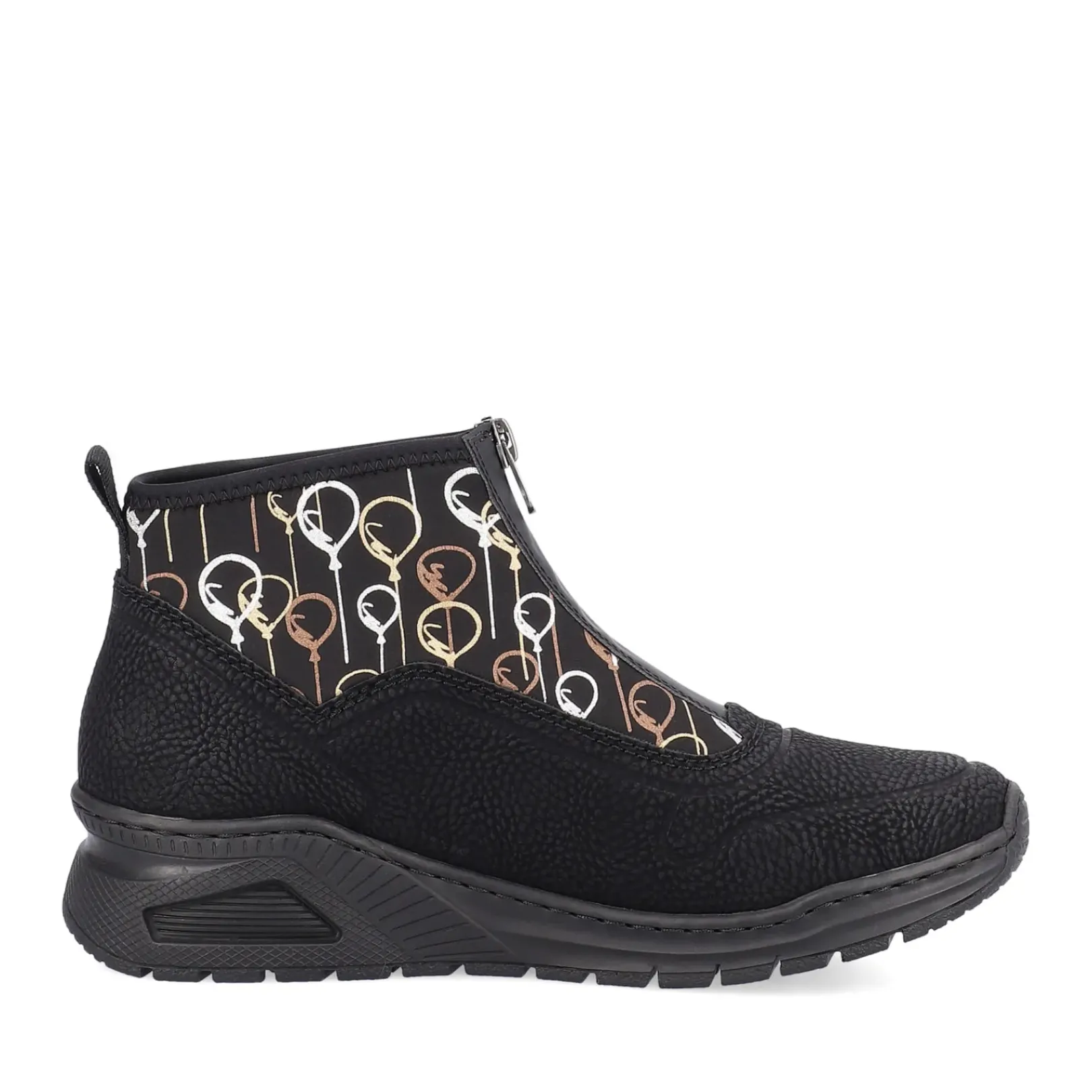 Discount Rieker Damskie Tenisowki , Wysokie, Miejskie, Czarne