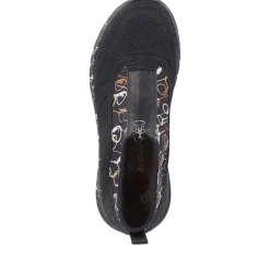 Discount Rieker Damskie Tenisowki , Wysokie, Miejskie, Czarne
