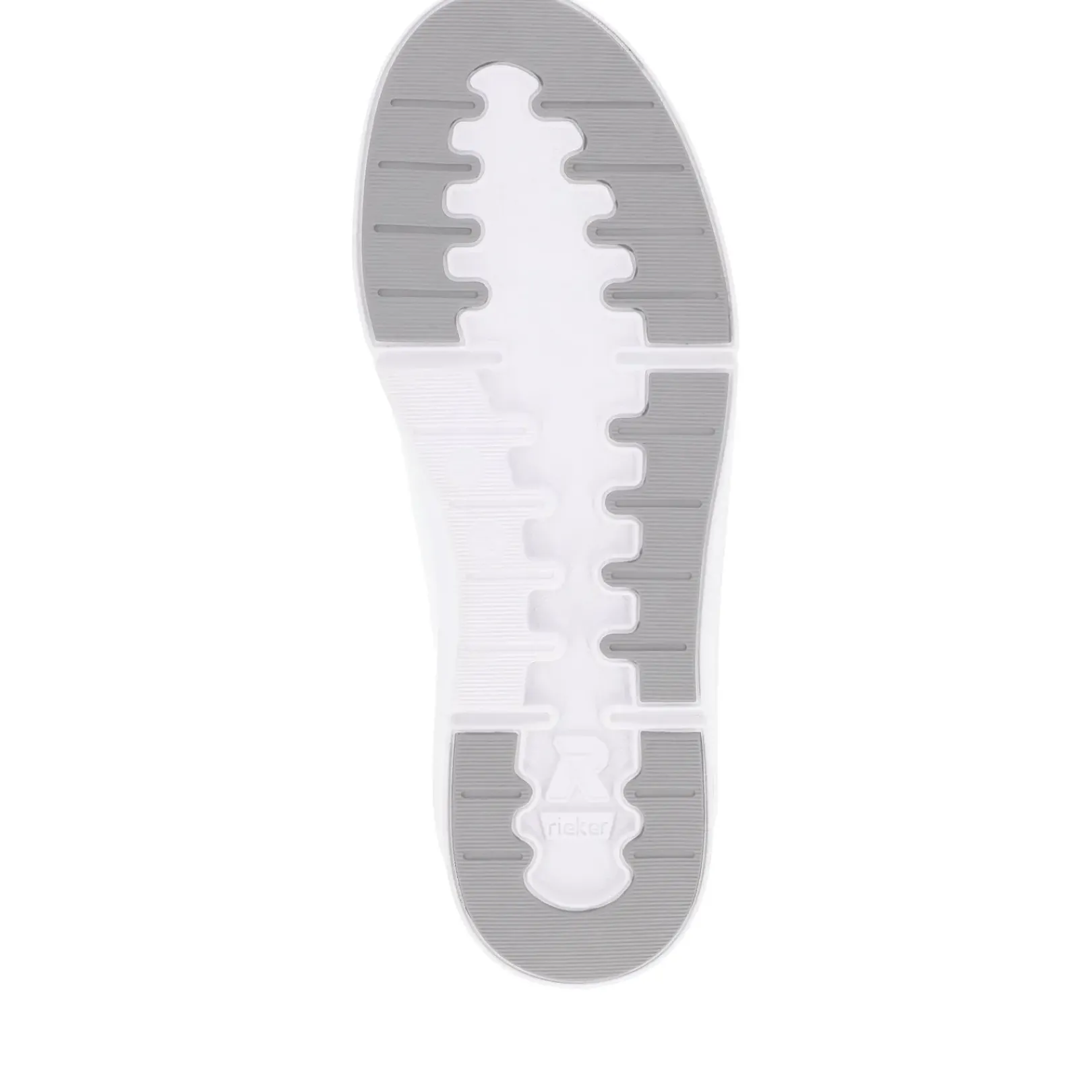 Discount Rieker Damskie Tenisowki Low Quartz-Bialo-Jasnoszare