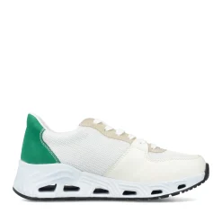 Clearance Rieker Damskie Tenisowki Niskie Perlowo-Bialo-Piaskowy Bez