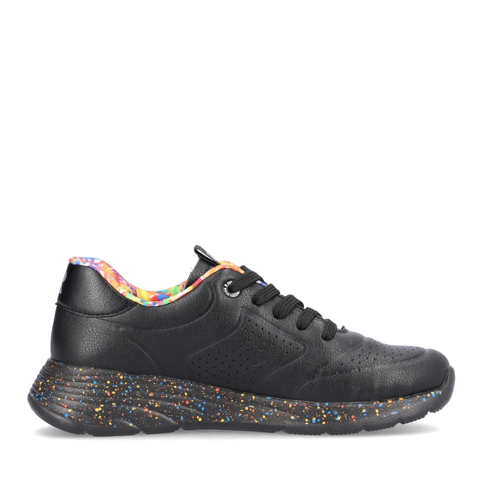 New Rieker Damskie Tenisowki Niskie Urban-Black Rainbow