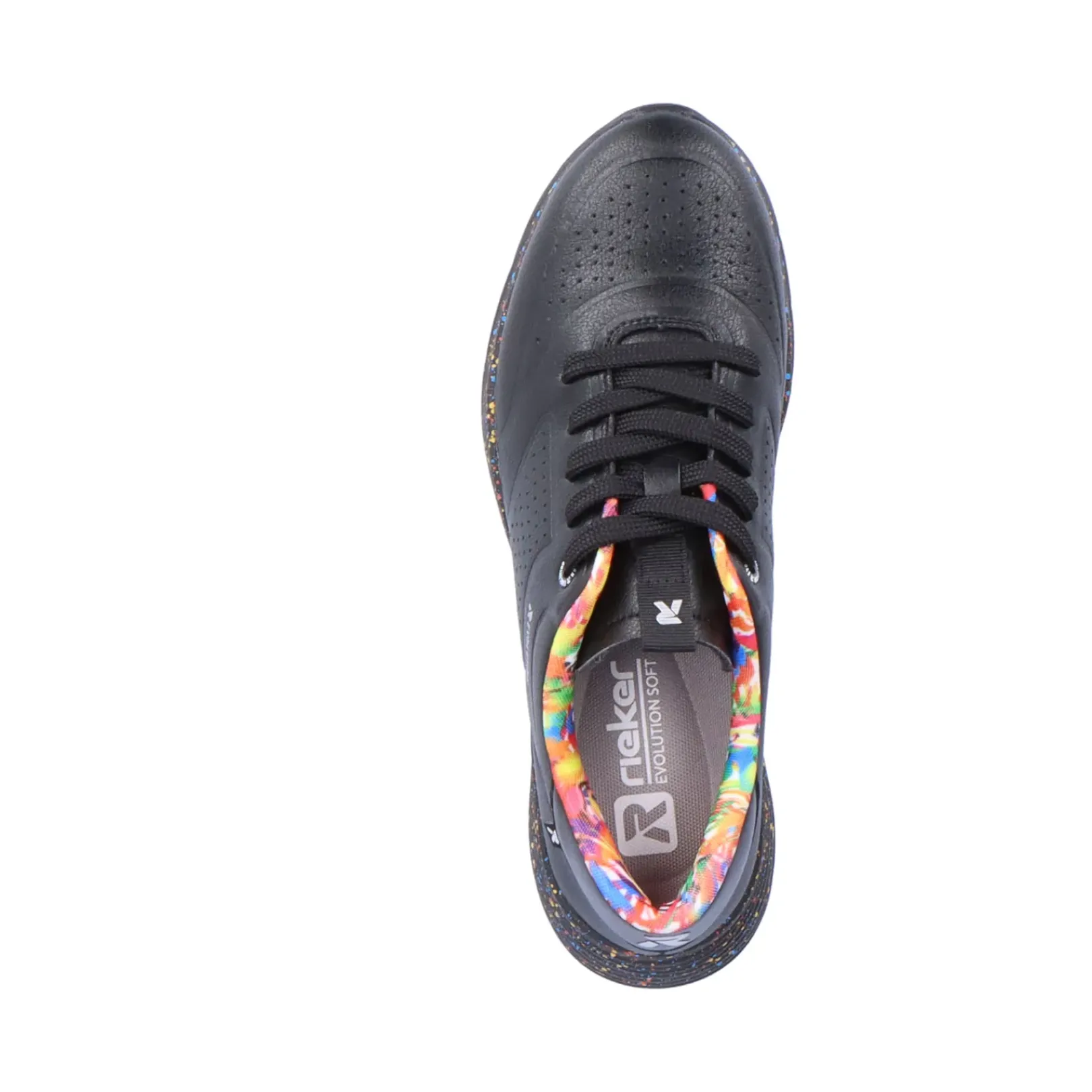 New Rieker Damskie Tenisowki Niskie Urban-Black Rainbow
