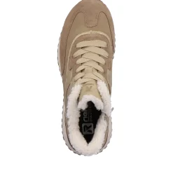 Sale Rieker Damskie Tenisowki Wysokie W Kolorze Szampanskiego Bezu