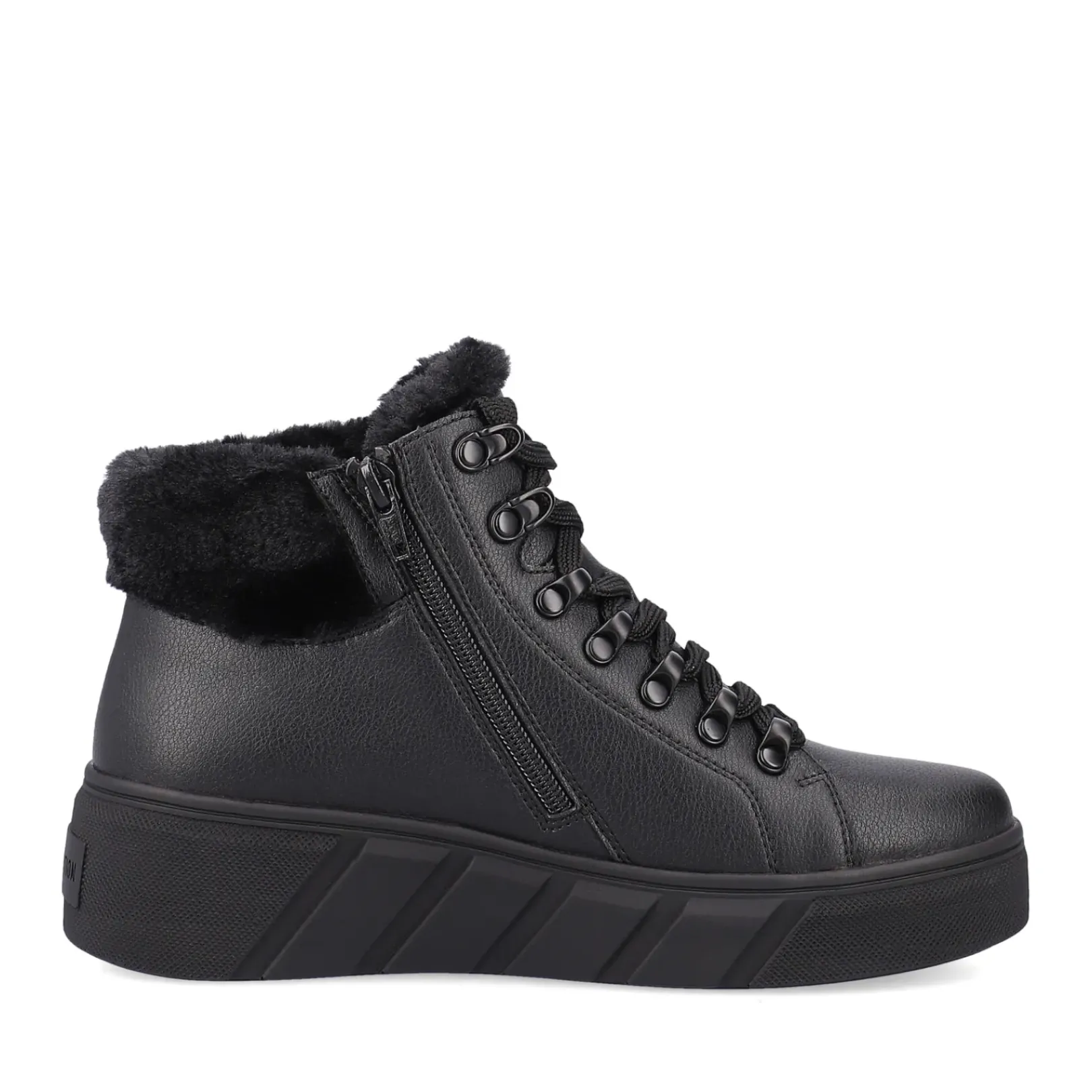 Clearance Rieker Damskie Tenisowki , Wysokie, W Kolorze Glebokiej Czerni