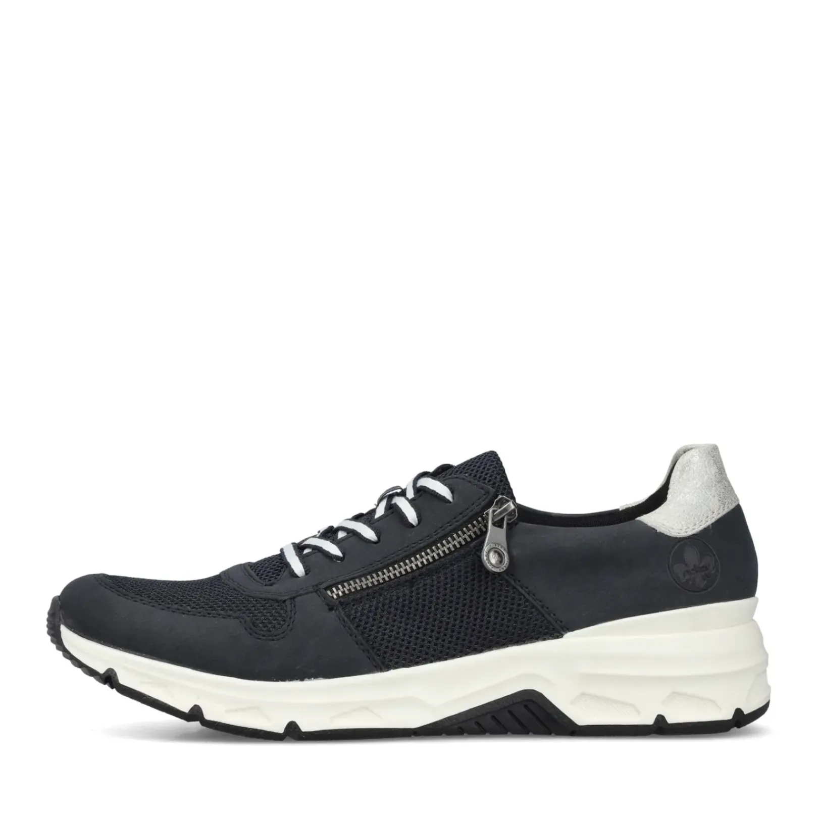 Sale Rieker Damskie Tenisowki Low Steel Blue