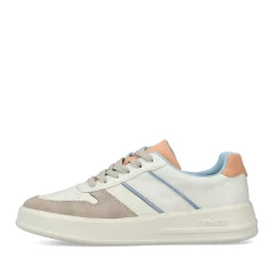 New Rieker Damskie Tenisowki Low Swan White