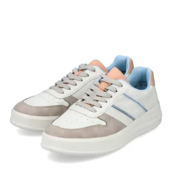New Rieker Damskie Tenisowki Low Swan White