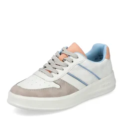 New Rieker Damskie Tenisowki Low Swan White
