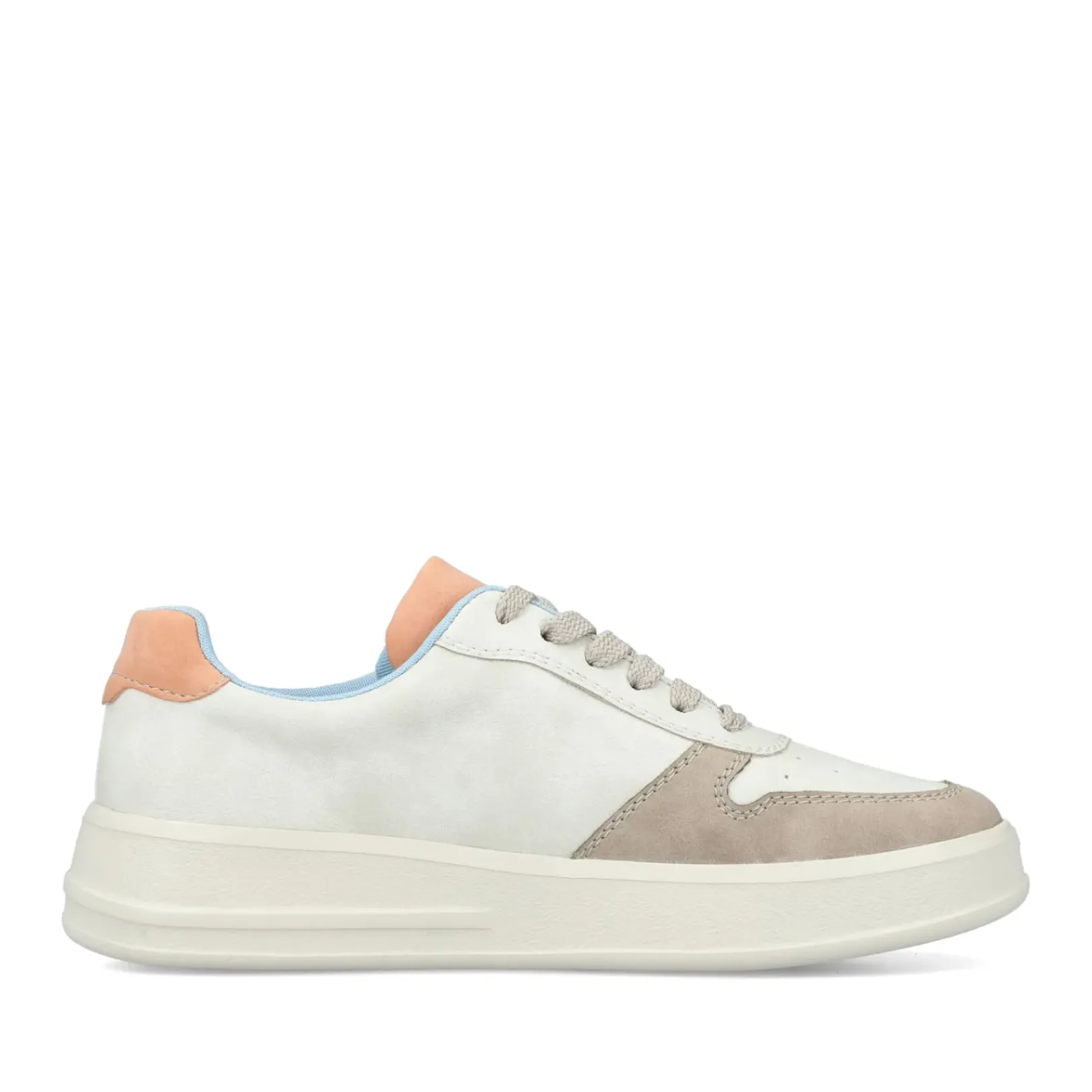New Rieker Damskie Tenisowki Low Swan White