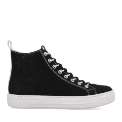 Clearance Rieker Damskie Tenisowki High Night Czarno-Krystalicznie Biale