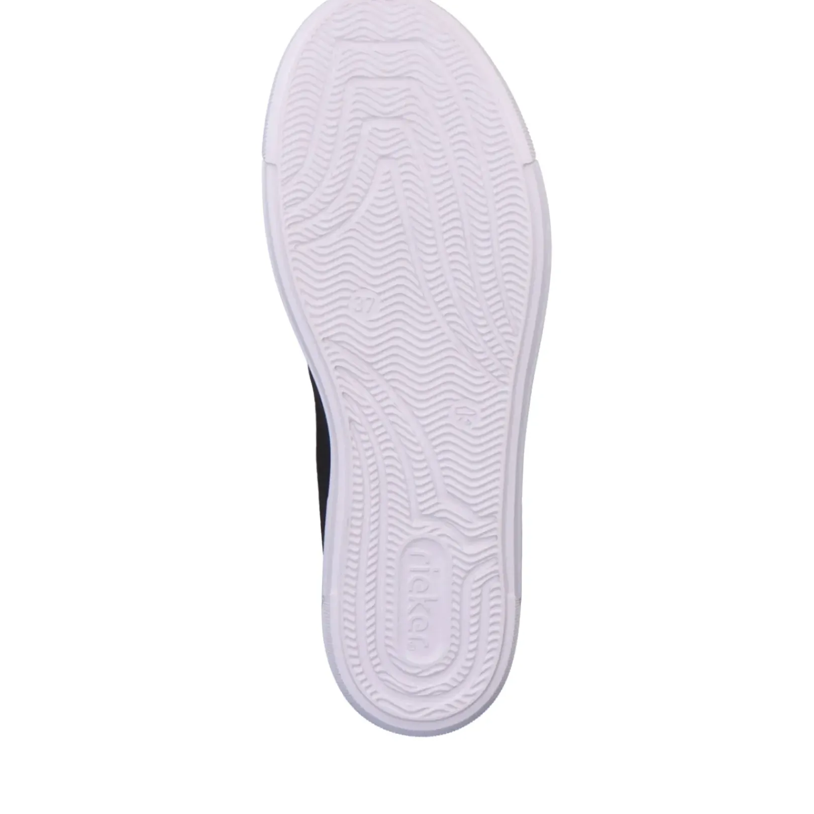 Clearance Rieker Damskie Tenisowki High Night Czarno-Krystalicznie Biale