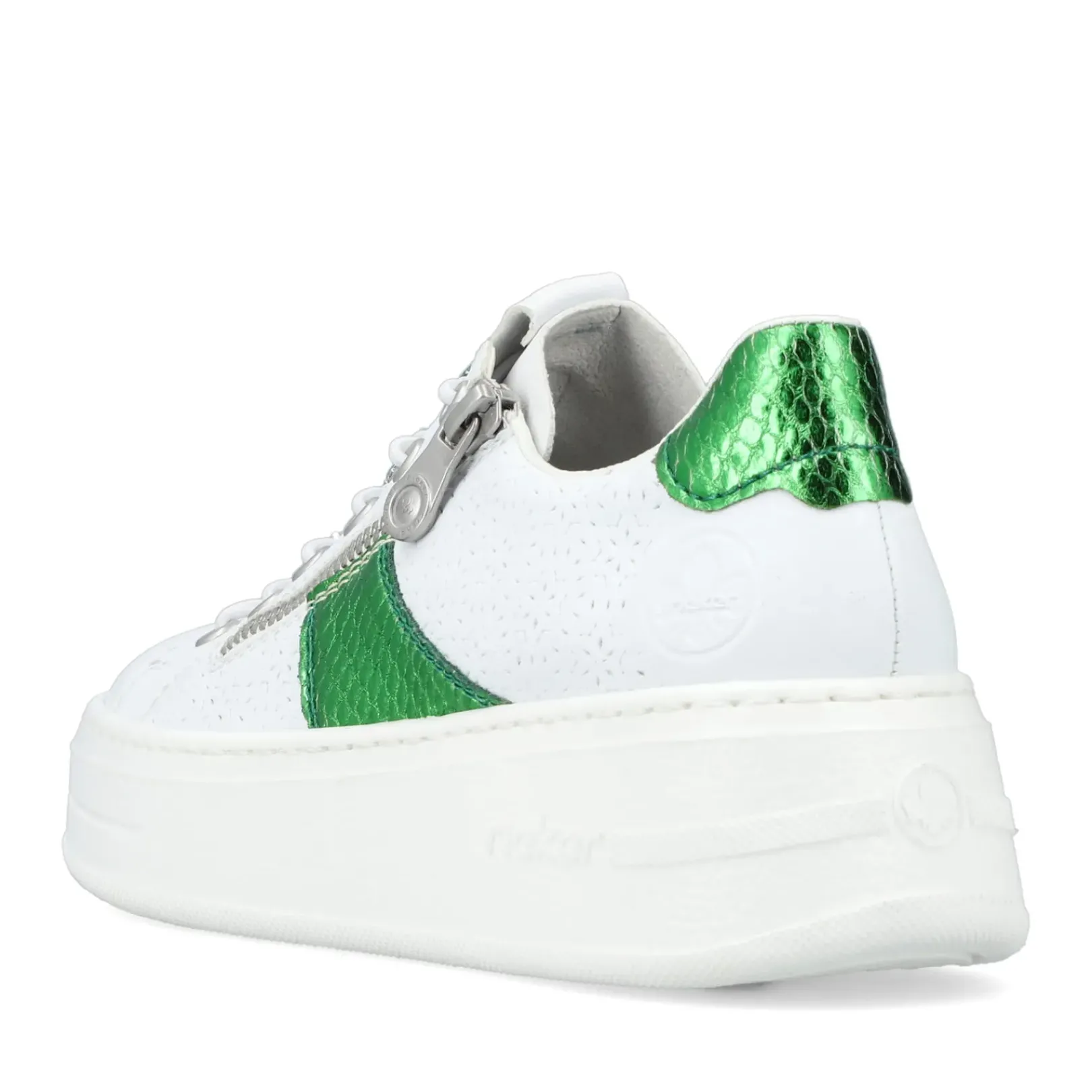 Sale Rieker Damskie Tenisowki Low Ice White