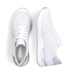 Clearance Rieker Damskie Tenisowki Low Ice White