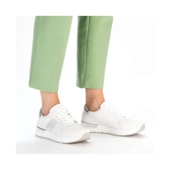 Clearance Rieker Damskie Tenisowki Low Ice White